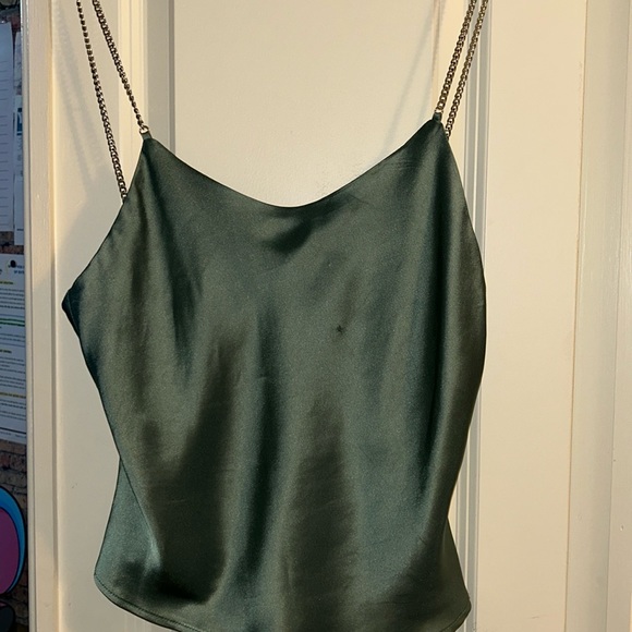 House of Harlow 1960 Tops - House Of Harlow 1960 Silky Chain Strap Camisole Style Top